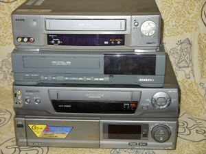  Junk VHS video deck SONY other 4 pcs. set *USED Junk 