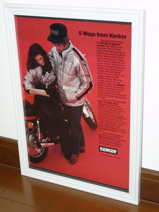 1978年 USA 70s vintage 洋書雑誌広告 額装品 KERKER カーカー (A4size) / 検索用 店舗 ガレージ ディスプレイ 看板 装飾