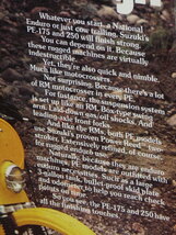 1978年 USA 70s vintage 洋書雑誌広告 額装品 SUZUKI PE175 PE250 スズキ (A3size) / 検索用 ガレージ 店舗 看板 装飾 ディスプレイ サイン_画像4