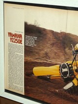 1978年 USA 70s vintage 洋書雑誌記事 額装品 Yamaha YZ250 ヤマハ (A3size) / 検索用 ガレージ 店舗 看板 装飾 ディスプレイ インテリア_画像2