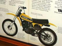 1978年 USA 70s vintage 洋書雑誌広告 額装品 Yamaha YZ80 ヤマハ (A3size) / 検索用 ガレージ 店舗 看板 装飾 ディスプレイ インテリア_画像4