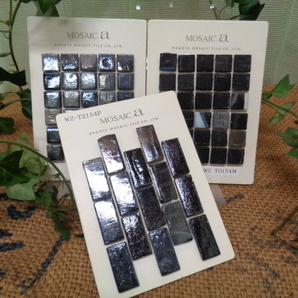 デザインタイルC モザイクタイル DIY リメイク メタルグレー系/艶消し 3種 見本品