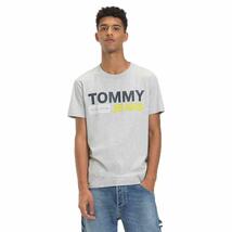 * 2点のみ 新品 TOMMY HILFIGER トミーヒルフィガー Tシャツ ロゴT カットソー Tommy Hilfiger Essential Logo Light Grey / XL *_画像1