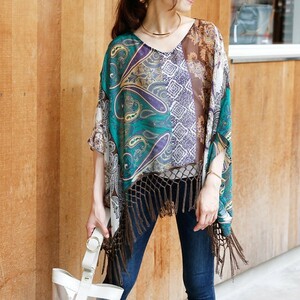 新品未使用★【Ameri VINTAGE(アメリヴィンテージ)】PATTERN ETHNIC PONCHO(エスニックポンチョ)