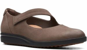 Clarks 25см Mary Gene Loafers Tope Nubuck Кожаный офис Flat Flate Formal Sneakers Press Purss RRR42