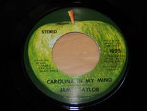 ◆◇JAMES TAYLOR(ジェームス・テイラー)【CAROLINA IN MY MIND(思い出のキャロライナ)】米盤シングル/1805/ビートルズ＆アップル関連◇◆_画像1