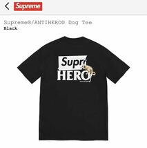 新品 即決ありSupreme / ANTIHERO Dog Tee Blackシュプリーム アンタイヒーロー ドッグ Tシャツ ブラック XXL no.2_画像1