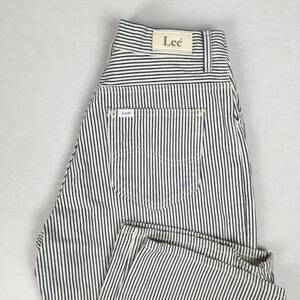 Lee Lee LL5911 made in Japan wide cropped pants Hickory pattern M size Zip fly 