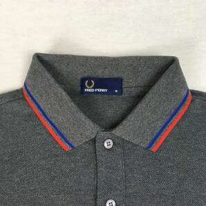 FRED PERRY フレッドペリー ポロシャツ FZ1314 Mサイズ 日本製 グレー 鹿の子 半袖シャツの画像2