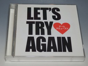 ○ チーム・アミューズ!! LET'S TRY AGAIN 初回限定盤 CD＋DVD ステッカー付