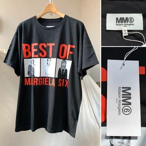  новый товар редкость 2018AW MM6 M M 6 mezzo n Margiela BEST OF MARGIELA SIX большой размер футболка XS чёрный женский мужской тоже редкий 