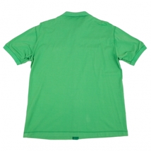 パパスPapas コットンストレッチフロント切替鹿の子半袖シャツ 緑50L 【メンズ】_画像9