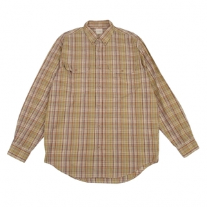  Karl hell mKarl Helmut over check button down long sleeve shirt yellow blue orange other M [ men's ]