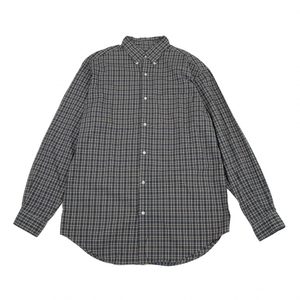  Kaneko Isao KANEKO ISAO over check button down long sleeve shirt blue green other L [ men's ]