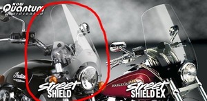 National Cycle ナショナルサイクル Street Shield ストリートシールド Tinted ライトスモーク QuickSet Mount Made in USA
