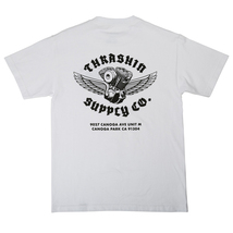 T/C Thrashin Supply スラッシンサプライ Shop Shirt ショップシャツ White ホワイト XLサイズ_画像1