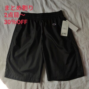 Champion ハーフパンツ メンズ M ブラック 短パン ショートパンツ 撥水 チャンピオン