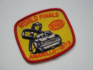 70s ビンテージ WORLD FINALS ワールド ファイナル NHRA ドラッグレース アマリロ 全米 ホットロッド ワッペン/自動車 旧車 アメ車 ①11