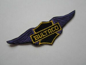 ビンテージ BULTACO ブルタコ ウィングマーク スペイン オートバイメーカー ロゴ ワッペン/刺繍 エンブレム 自動車 バイク 02