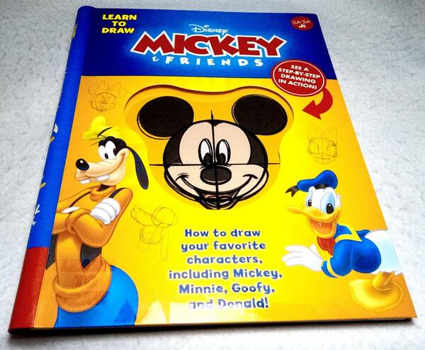 ＜洋書＞ディズニー・ミッキーと仲間たちを描こう『Learn to Draw : Disney MICKEY & FRIENDS』ミッキー、ミニー、グーフィー、ドナルド等