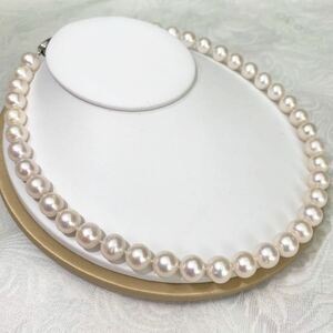 花珠級本真珠10-10.5mmパールネックレス 真珠ネックレス Pearl jewelry 天然真珠　