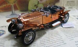 * ultra rare out of print * Franklin Mint *1/24*1921 Rolls-Royce Silver Ghost Tourer - Solid Copper Body* copper made 