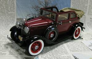 ★激レア絶版☆フランクリンミント*1/24*1932 Ford Model 18 V-8 Convertible Sedan - Bonnie & Clyde