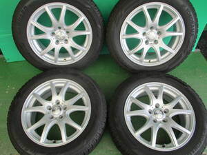 C-HR等に！ゼファー！7J 17インチ +47 114.3/5H +ヨコハマ製 215/60R17 バリ溝スタッドレス付き４本SET！