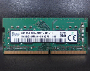 mem365 SKhynix 8GBx1枚 計8GB DDR4/PC4-2400T 中古品