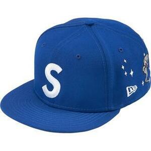 8 Supreme Characters S Logo New Era シュプリーム ニューエラ blue