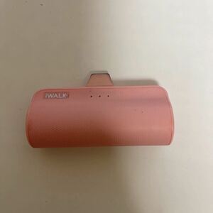 iWALK DBL3300L-pink （超小型モバイルバッテリー ライトニングコネクタ内蔵 超軽量 3300mAh