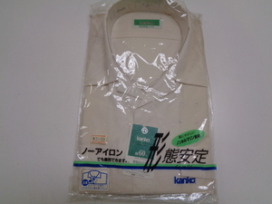 A51-60【1円～】 カンコー KN4672 半袖シャツ 胸囲77 155 形態安定 テクノス スクールシャツ タグ付き 未使用 長期保管品