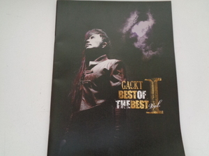 B223-80【1円～】 GACKT ガクト パンフレット BEST OF THE BEST vol.1 2013