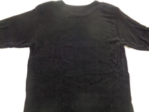 D45-60 昭和レトロ 黒 Tシャツ スリット アセテート95％ 未使用 ヴィンテージ アンティーク 長期保管品_画像4
