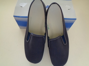 a9-60 ASAHIreti- Loafer 2 type темно-синий 24.5 см сделано в Японии бумага с коробкой 