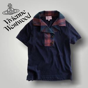 Vivienne Westwoodヴィヴィアンウエストウッド レッドレーベル 半袖シャツ ポロシャツ オーブ刺繍