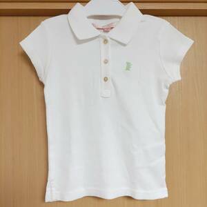  tag equipped half-price and downward!USA made *JUICY COUTURE polo-shirt with short sleeves white M size 6 number 110cm white 114-117cm Kids KIDS Juicy Couture polo shirt