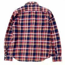 ディッキーズ ☆ Dickies チェックシャツ ネルシャツ L レッド ネイビー 配色が完璧♪ 定番 アメカジ ワーク ストリート 古着MIX■AB192_画像3