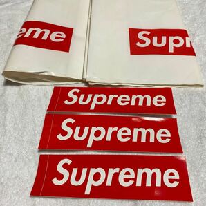 supreme Logo ステッカー 3枚 SHOP 袋 2枚 ボックスロゴ