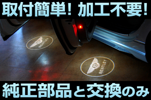 ベントレー コンチネンタル GT （2011年～） LED ドア カーテシ ライト ランプ 足元 純正 交換