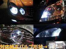 メルセデス ベンツ Cクラス W203 HIDバルブ D2S 6000K/LEDポジション灯/LEDナンバー灯 3点 セット_画像3