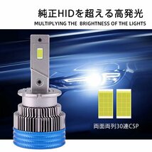 ポンつけ可能 爆光 LEDヘッドライト D2S D2R　D4S D４R 純正 HID LED化 ホワイト 左右セット HIDより明るい 純正 HID交換用 パワーアップ_画像4