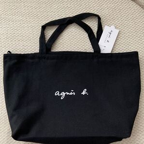 アニエスベー Lサイズ agnes b トートバッグ ブラック 黒