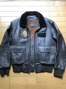 BUAERーU、S、NAVY Gー1 FLIGHT JAKET size38 MCAS IWAKUNI 「Operation Tomodachi」クルー所有物　岩国基地オペレーショントモダチ　本物