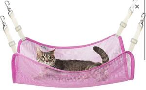 猫 ハンモック 調節可能 ペット用 メッシュハンモック 春夏仕様 通気性