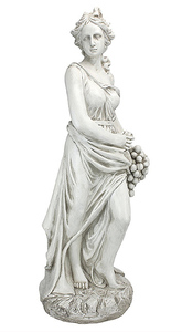 四季の秋の女神 彫像 彫刻/ ミューズ ガーデニング 洋風庭園 噴水 作庭 芝生 エントランス(輸入品