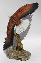 アメリカの国鳥 荘厳に空を飛ぶ白頭鷲(ワシ) 彫刻 彫像/ USA Majestic Flying Bald Eagle(輸入品_画像3