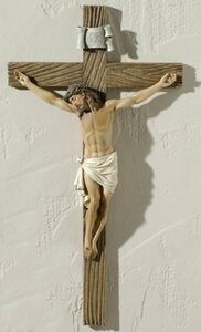 ヨセフ・スタジオ製 高さ約52ｃｍイエス・キリスト 十字架 宗教彫刻 彫像/ カトリック教会 祭壇（輸入品
