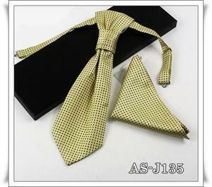 ポケットチーフ付の礼装用フォーマルドレスタイ　AS-J135