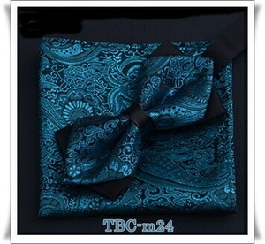  pocket square attaching. butterfly necktie TBC-m024